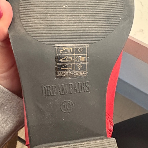 Dream Pairs Red Cowboy Boots - Picture 3 of 4